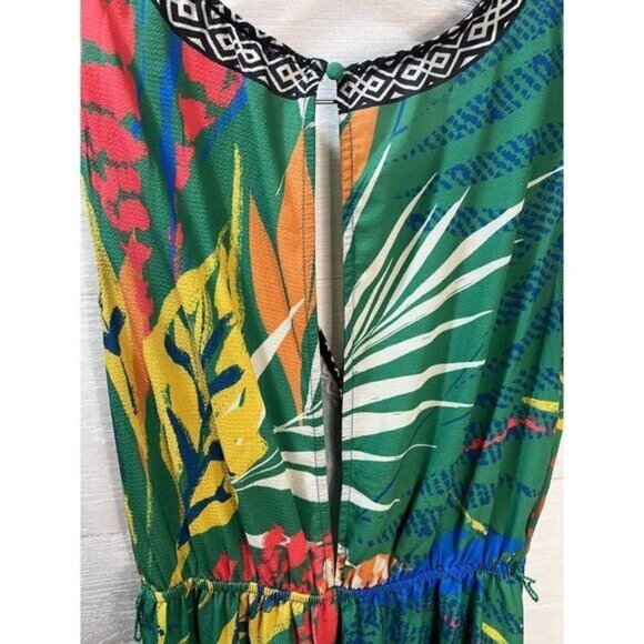 Flying Tomato Tropical Jumpsuit Wide Leg Floral One Piece Medium - Picture 7 of 7